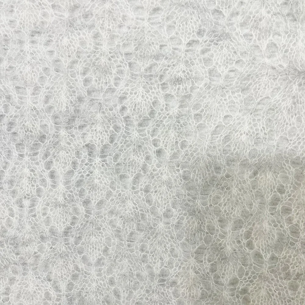 Anthropologie Knitted & Knotted Gray Pointelle Sweater Alpaca Wool Size XS - Picture 4 of 8